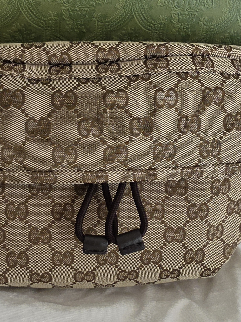 Gucci Beige Monogram Canvas Men’s Crossbody Belt Bag - Picture 4 of 12
